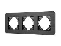 Рамка алюминиевая FRM-AKIRY-AL-3-BK