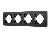 Рамка алюминиевая FRM-AKIRY-SFAL-4-BK