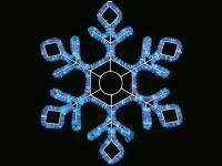 Flash Светодиодная снежинка 60,5х52см