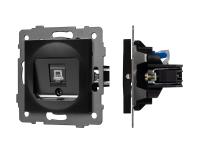 Механизм компьютерной розетки SCT-MPC1-PL-BK-V (RJ-45, CAT6)