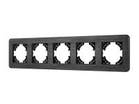 Рамка алюминиевая FRM-AKIRY-AL-5-BK