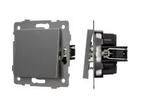 Механизм выключателя одноклавишный самовозвратный SWT-MKR1-PL-GR-V (250V, 10A)