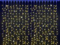 Светодиодный занавес Rich LED мерцающий, IP65, герметичный колпачок, 2х9м