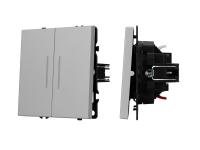 Механизм выключателя двухклавишный непроходной LED SWT-NOBE-MK02-SFPL-L-IS (230V, 10A)