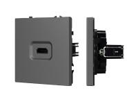 Механизм HDMI розетки SCT-NOBE-MHD1-SFPL-GR