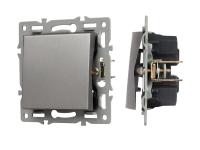 Механизм выключателя одноклавишный непроходной SWT-MK01-PL-GR (250V, 16A)