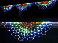 Радужная сеть с эффектом бегущий огонь 3x0,5м, 24V, 348 led