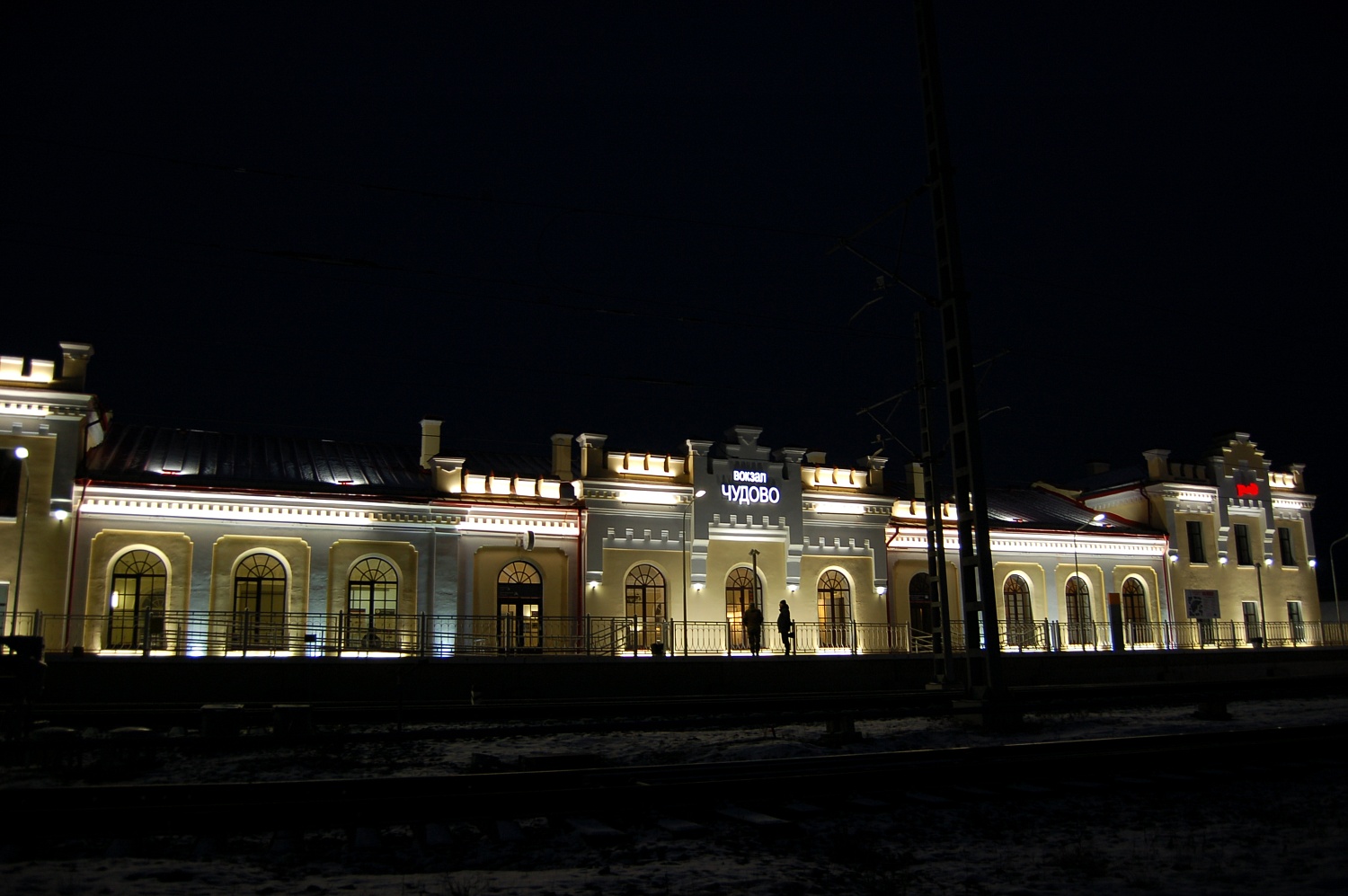 Архитектурно-Художественная подсветка ЖД вокзала «Чудово»