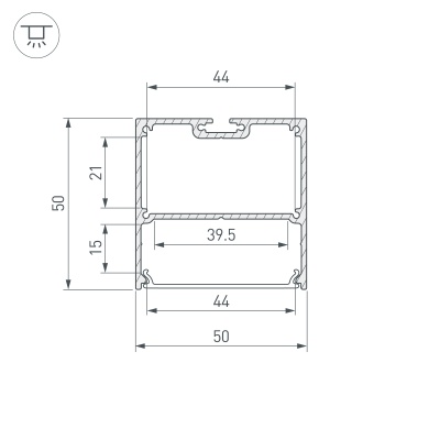 Купить подвесной алюминиевый профиль в Москве