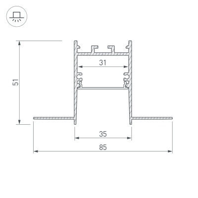 Купить Профиль SL-COMFORT32-FANTOM-2000 ANOD в Москве
