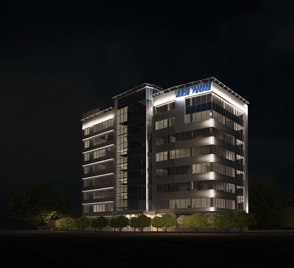 Концепция архитектурно-художественной подсветки здания ООО "Легион" г.Челябинск