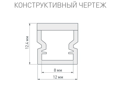 Накладной алюминиевый профиль купить в Москве