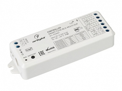 Купить Контроллер SMART-TUYA-BLE-MULTI-SUF (12-24V, 5x3A, RGB-MIX, 2.4G)  в Москве