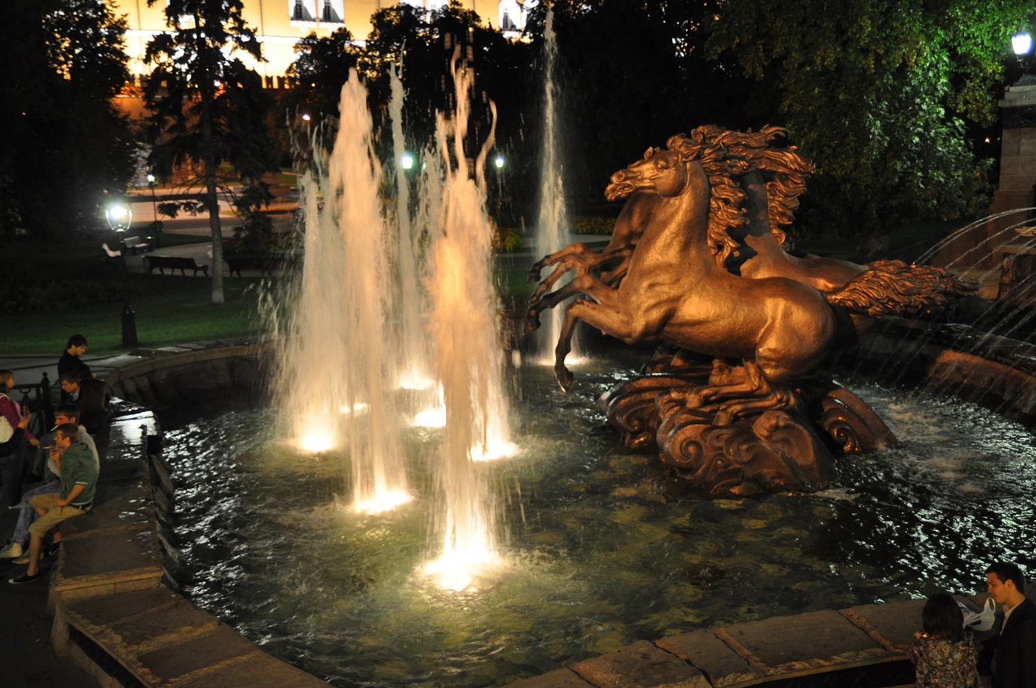 Проект освещения территории Манежной площади г. Москва