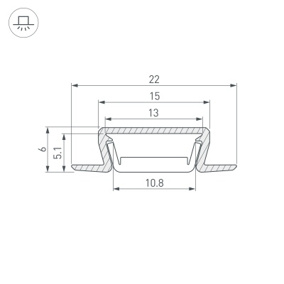 Купить Профиль MIC-FS-3000 ANOD BLACK в Москве